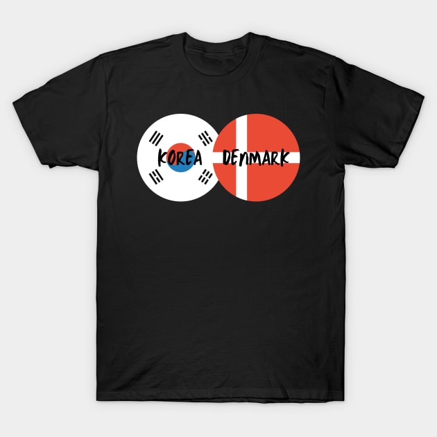 Korean Danish - Korea, Denmark T-Shirt by The Korean Rage